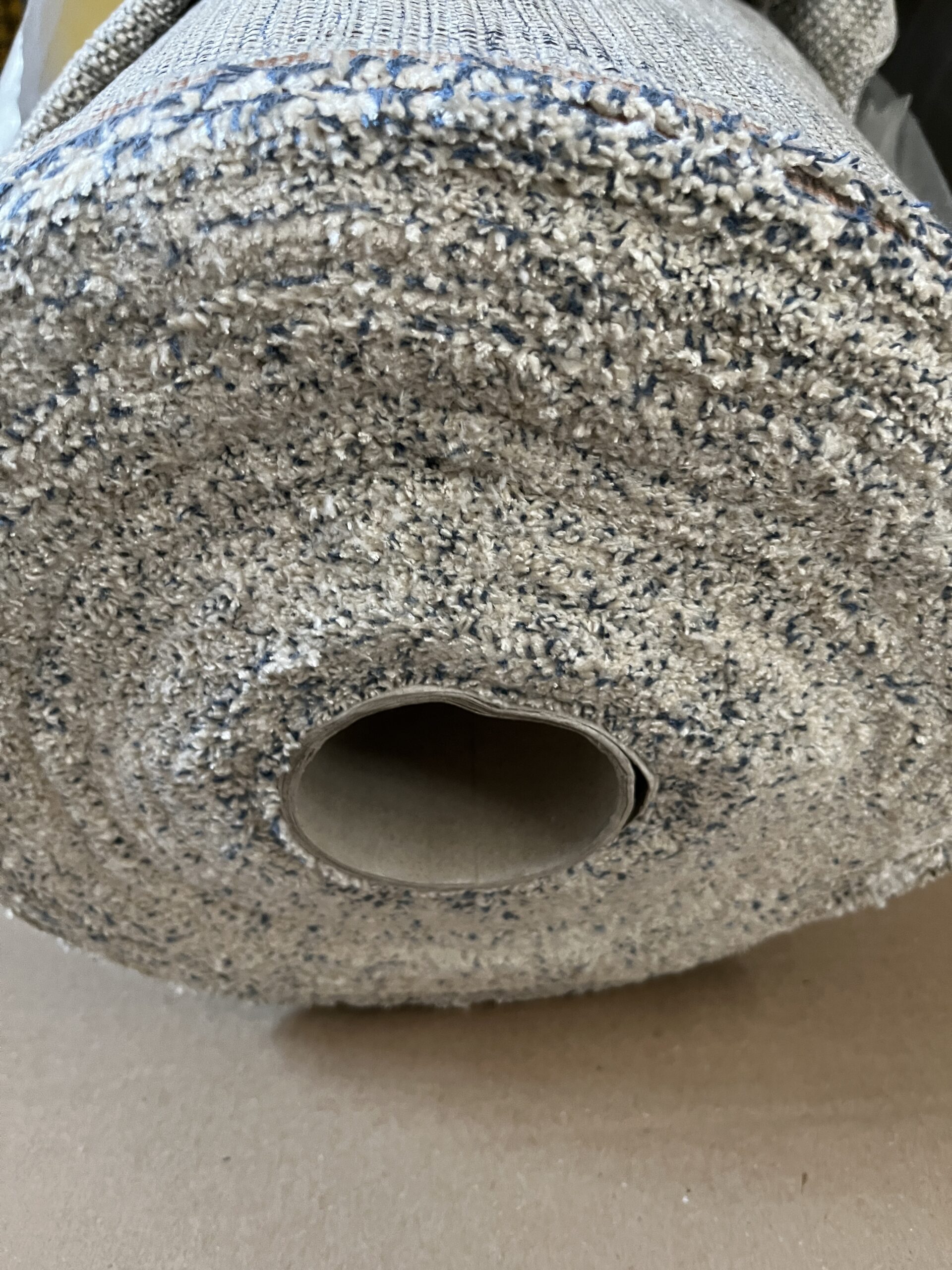 Capiro Klub Polsterstoff Möbelstoff blau creme Breite 140cm 10 Meter