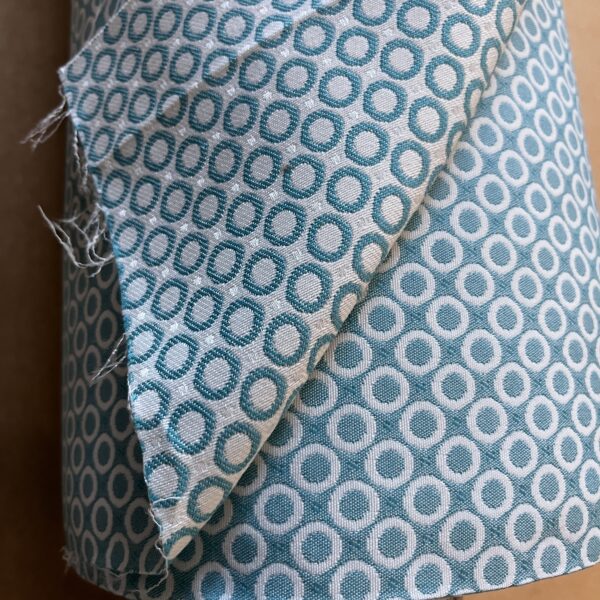 Tecon Rimini Col.4 Amazona Polsterstoff Möbelstoff türkis weiß Breite 140cm 10 Meter