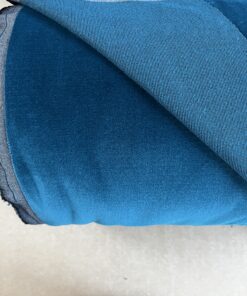 Rohleder Hitex Meterware Polsterstoff Möbelstoff petrol Samt Breite 140cm 10 Meter