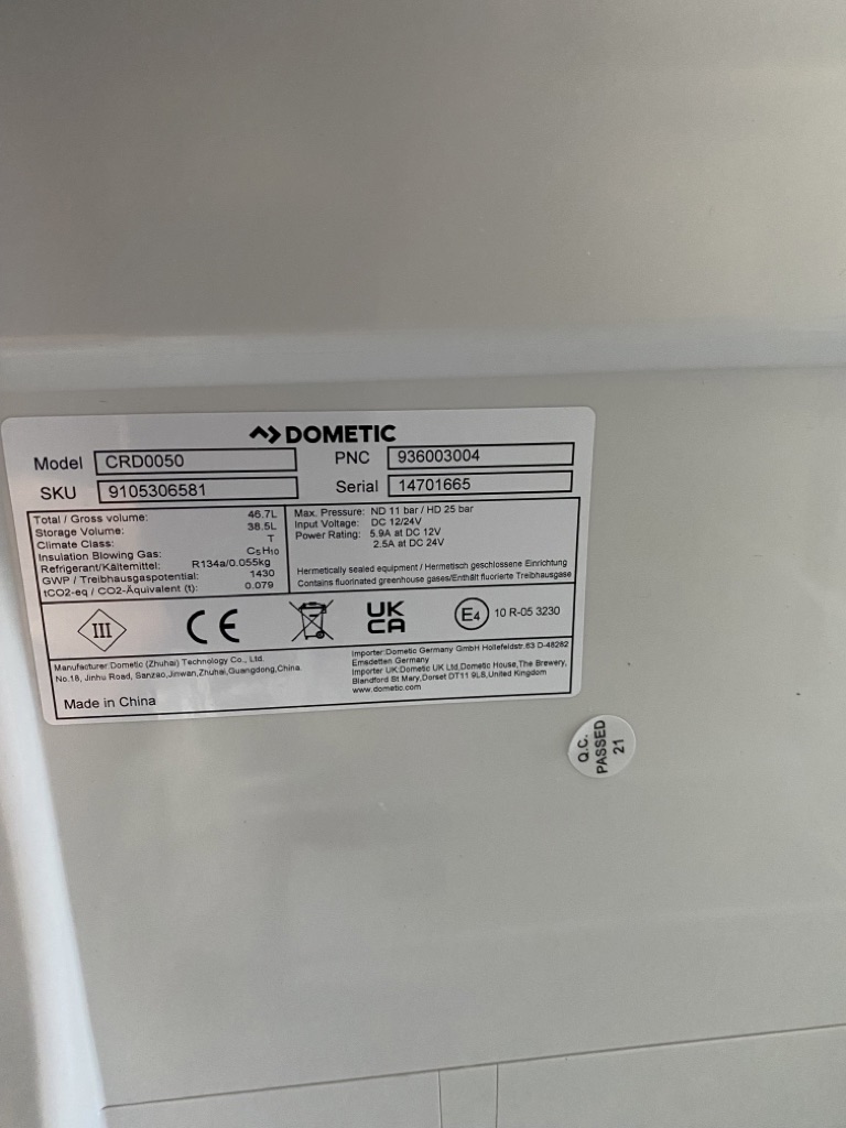 Dometic Kompressor-Kühlschrank CRD0050 Neu – Bild 6