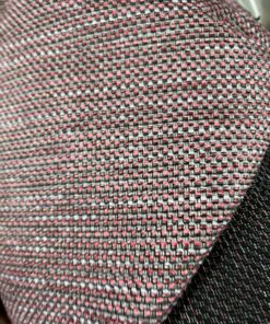 Tecon Meterware Polsterstoff Masala anthrazit rot Breite 140cm 10 Meter