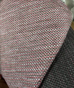 Tecon Meterware Polsterstoff Masala anthrazit rot Breite 140cm 10 Meter