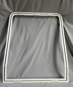 Klappenrahmen 850x1069mm - Winkel untere Kante 15° - weiß -  Niesmann & Bischoff