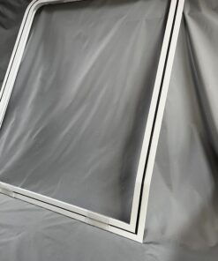 Klappenrahmen 850x1069mm - Winkel untere Kante 15° - weiß -  Niesmann & Bischoff