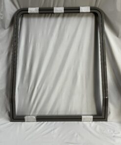 Klappenrahmen 850x1069mm - Winkel untere Kante 15° - grau -  Niesmann & Bischoff