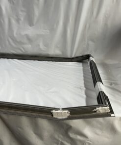 Klappenrahmen 850x1069mm - Winkel untere Kante 15° - grau -  Niesmann & Bischoff