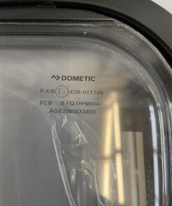 Ausstellfenster mit Rahmen von Dometic, 800 x 450 mm, schwarz