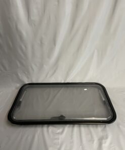 Ausstellfenster mit Rahmen von Dometic, 800 x 450 mm, schwarz