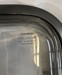 Ausstellfenster mit Rahmen, Dometic, 1400 x 600 mm, schwarz