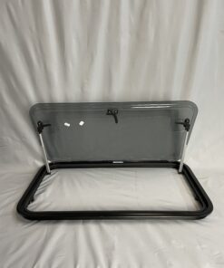 Ausstellfenster S7 P mit Rahmen, Dometic, 800 x 450 mm, schwarz getönt