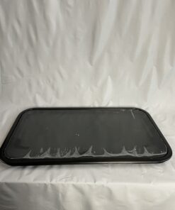 Ausstellfenster mit Rahmen als Ersatzteilspender, 800 x 450 mm, Undicht!