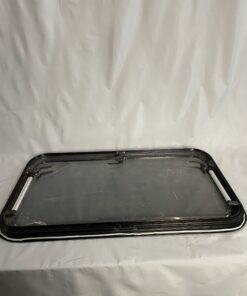 Ausstellfenster mit Rahmen als Ersatzteilspender, 800 x 450 mm, Undicht!