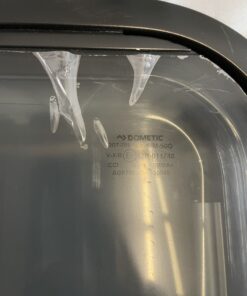 Ausstellfenster mit Rahmen, Dometic, 800 x 450 mm, schwarz getönt