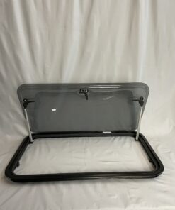 Ausstellfenster mit Rahmen, Dometic, 800 x 450 mm, schwarz getönt