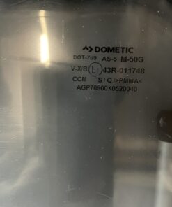 Dometic Ausstellfenster mit Rahmen, 900 x 520 mm, schwarz getönt