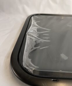 Ausstellfenster mit Rahmen, Dometic, 800 x 450 mm, schwarz