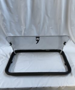 Ausstellfenster S7 mit Rahmen, Dometic, 800 x 450 mm, schwarz