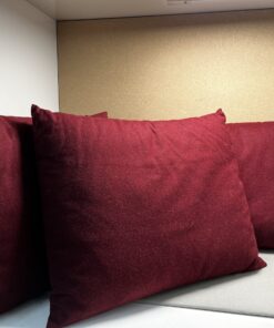 Niesmann & Bischoff Kissensatz mit Klett Weinrot Filz NB30 6.9Q 7.4E Modern