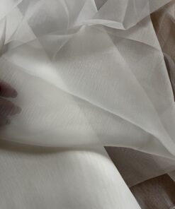 10 Meter Gardinenstoff Rollostoff Meterware transparent weiß Wohnmobil Camper