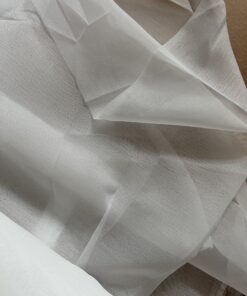 10 Meter Gardinenstoff Rollostoff Meterware transparent weiß Wohnmobil Camper