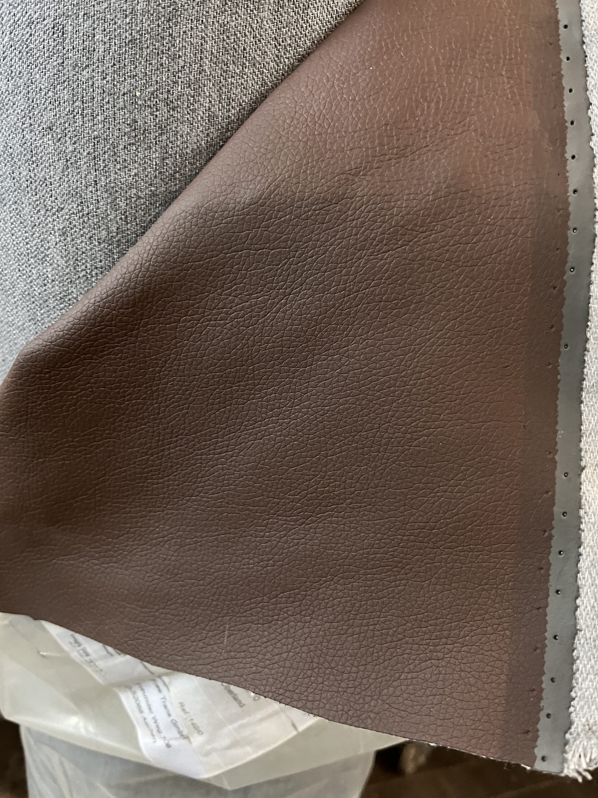 Tecon 10 Meter Polsterstoff Kunstleder Kastanie Wohnmobil Camper