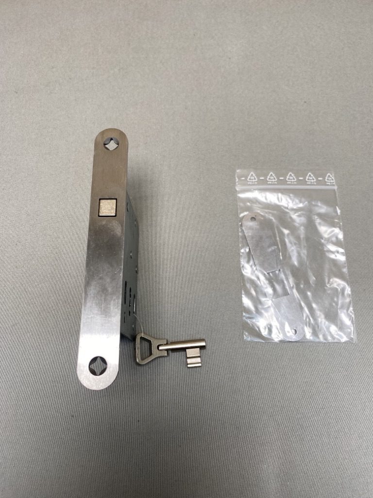 Würth Schiebetüreinsteckschloss mit Zirkelriegel Edelstahl matt – Bild 2