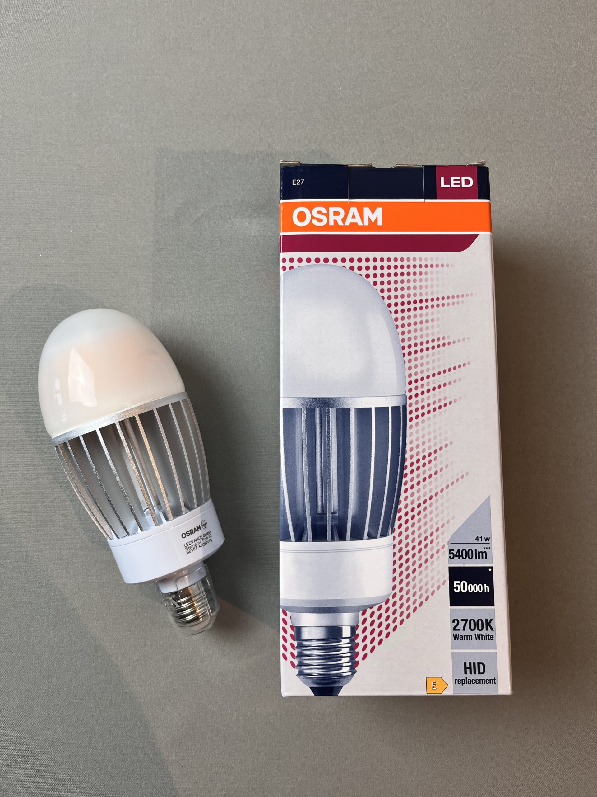 Osram LED E27 Warm White 41w 5400lm