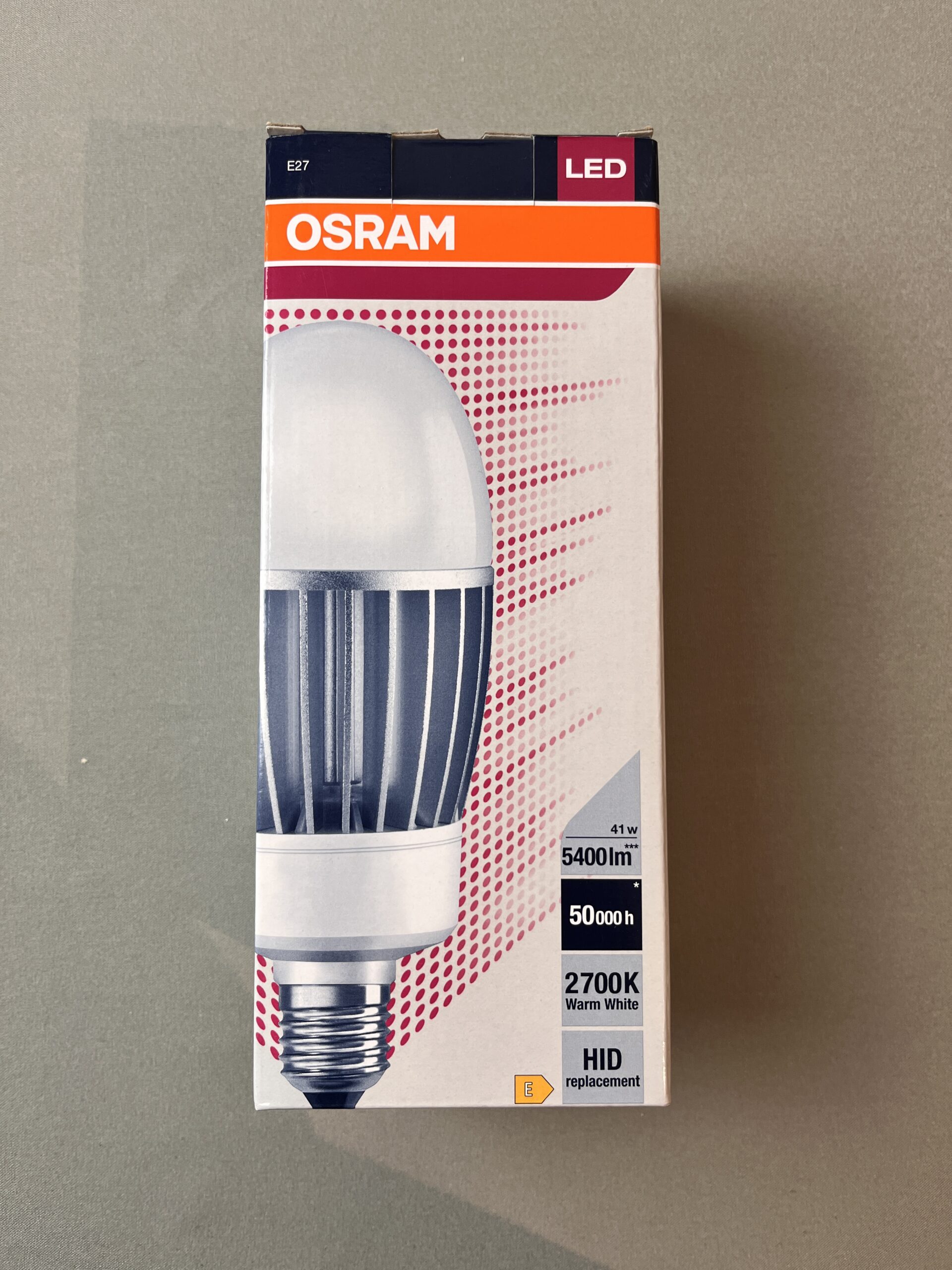 Osram LED E27 Warm White 41w 5400lm