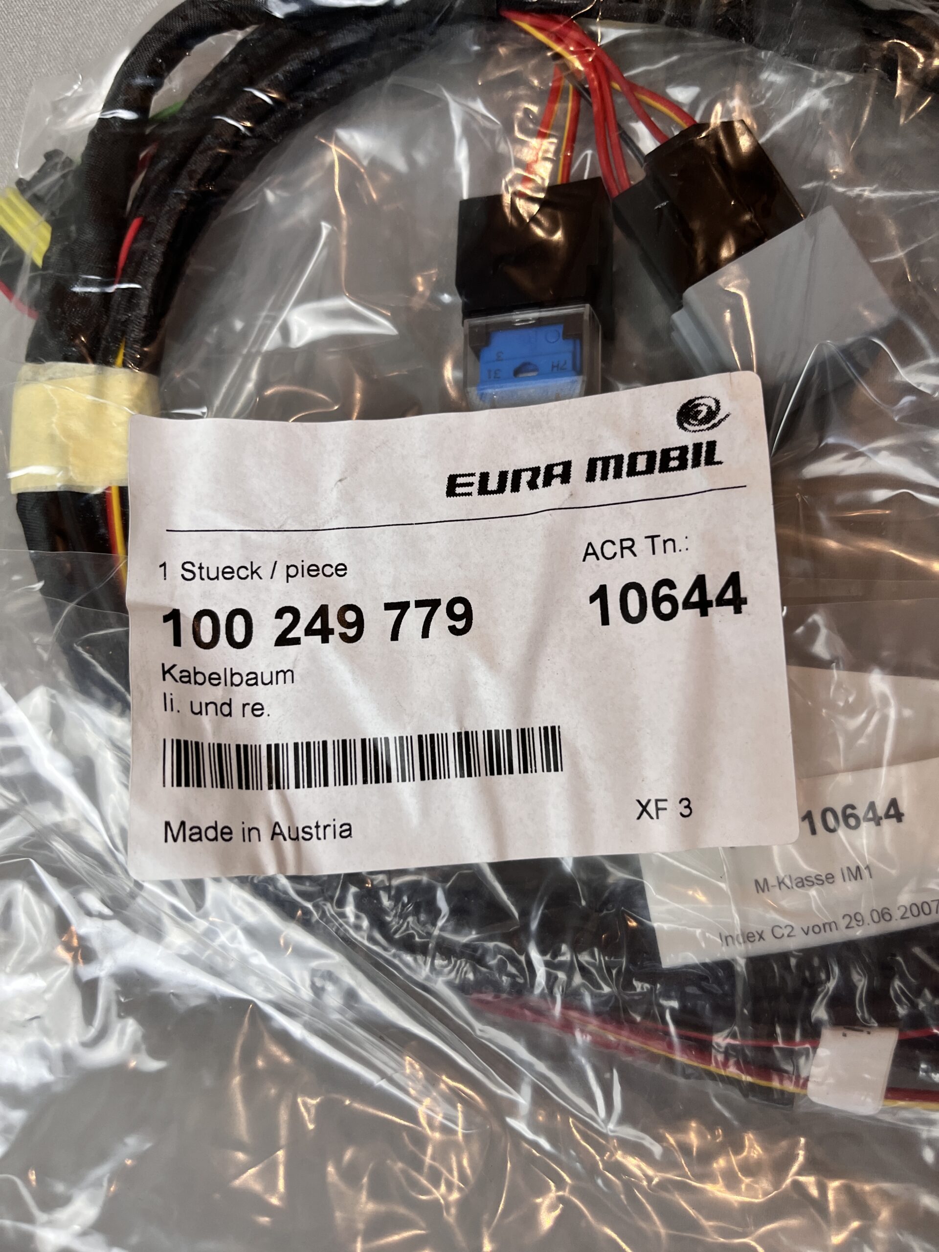 Eura Mobil Kabelbaum Tagfahrlicht/Nebelscheinwerfer links + rechts 10644