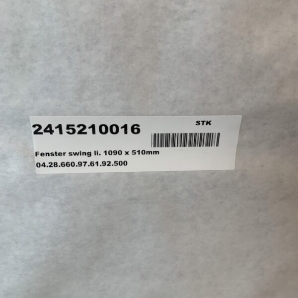 Ausstellfenster Hobby Polyplastic 1090x510mm links 43 R-001745 Neu