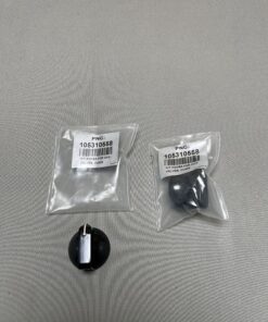 Gasknopf schwarz 2er-Set