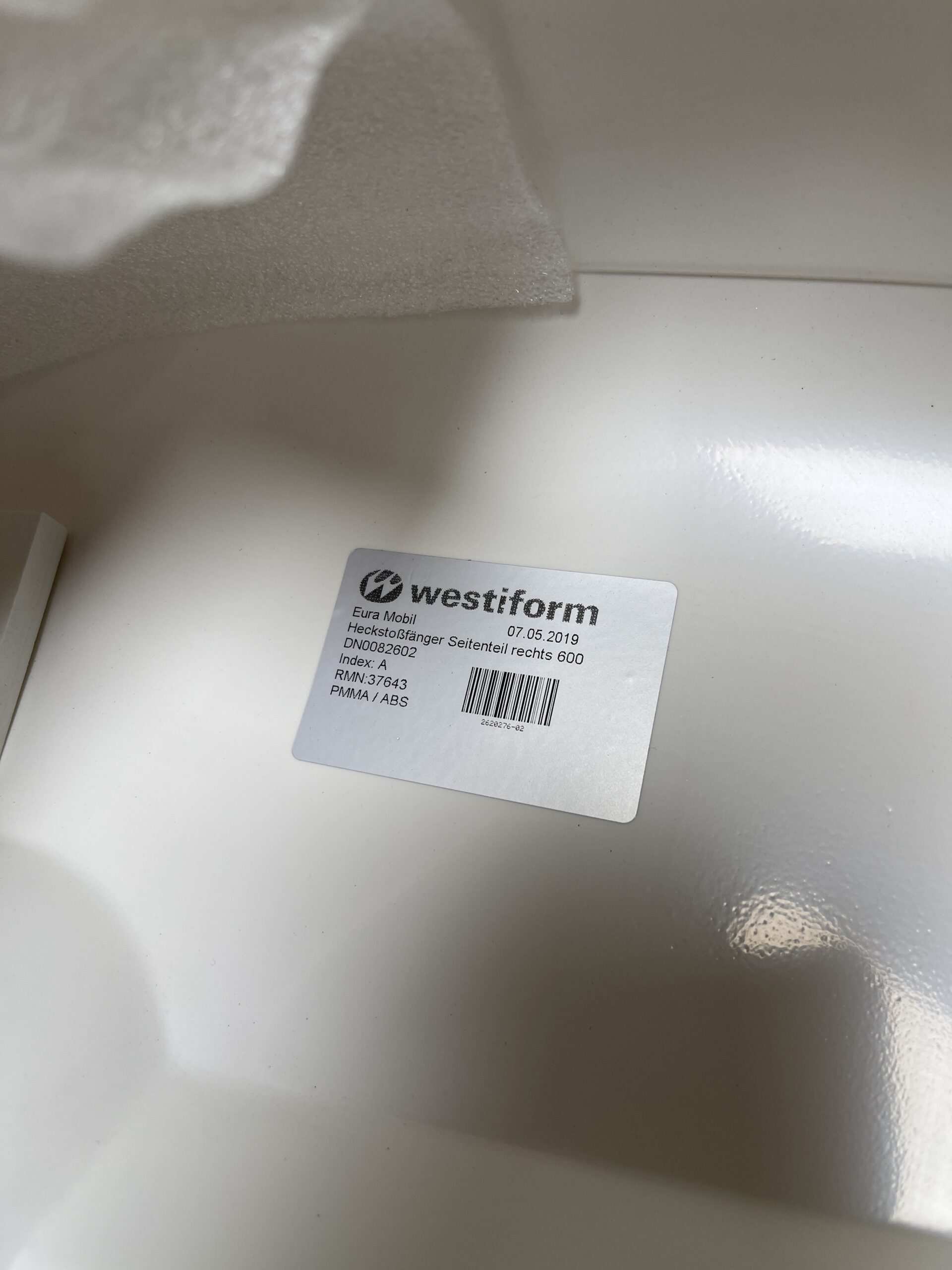 Eura Mobil Heckstoßfänger Seitenteil rechts 600