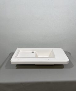 Waschbeckenplatte 96x50,5 cm mit LED