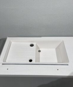 Waschbeckenplatte 96x50,5 cm mit LED