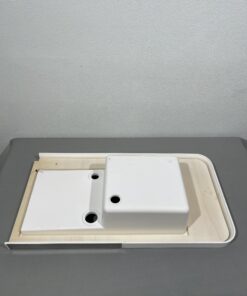 Waschbeckenplatte 96x50,5 cm mit LED