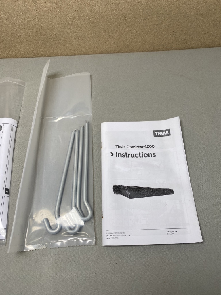 Thule Omnistor 6300 4m Markise Weiß Tuch Mystic Gray incl. Zubehör