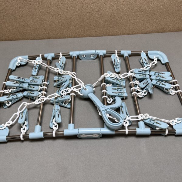 Mini Wäscheaufhängung mit Wäscheklammern klappbar ca. 49x29cm