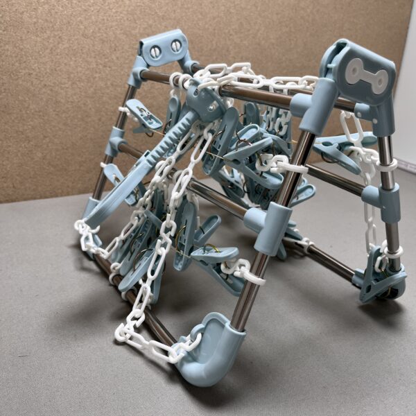 Mini Wäscheaufhängung mit Wäscheklammern klappbar ca. 49x29cm