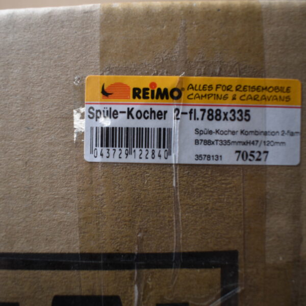 Can Gas Spüle-Kocher Kombination 2-flammig