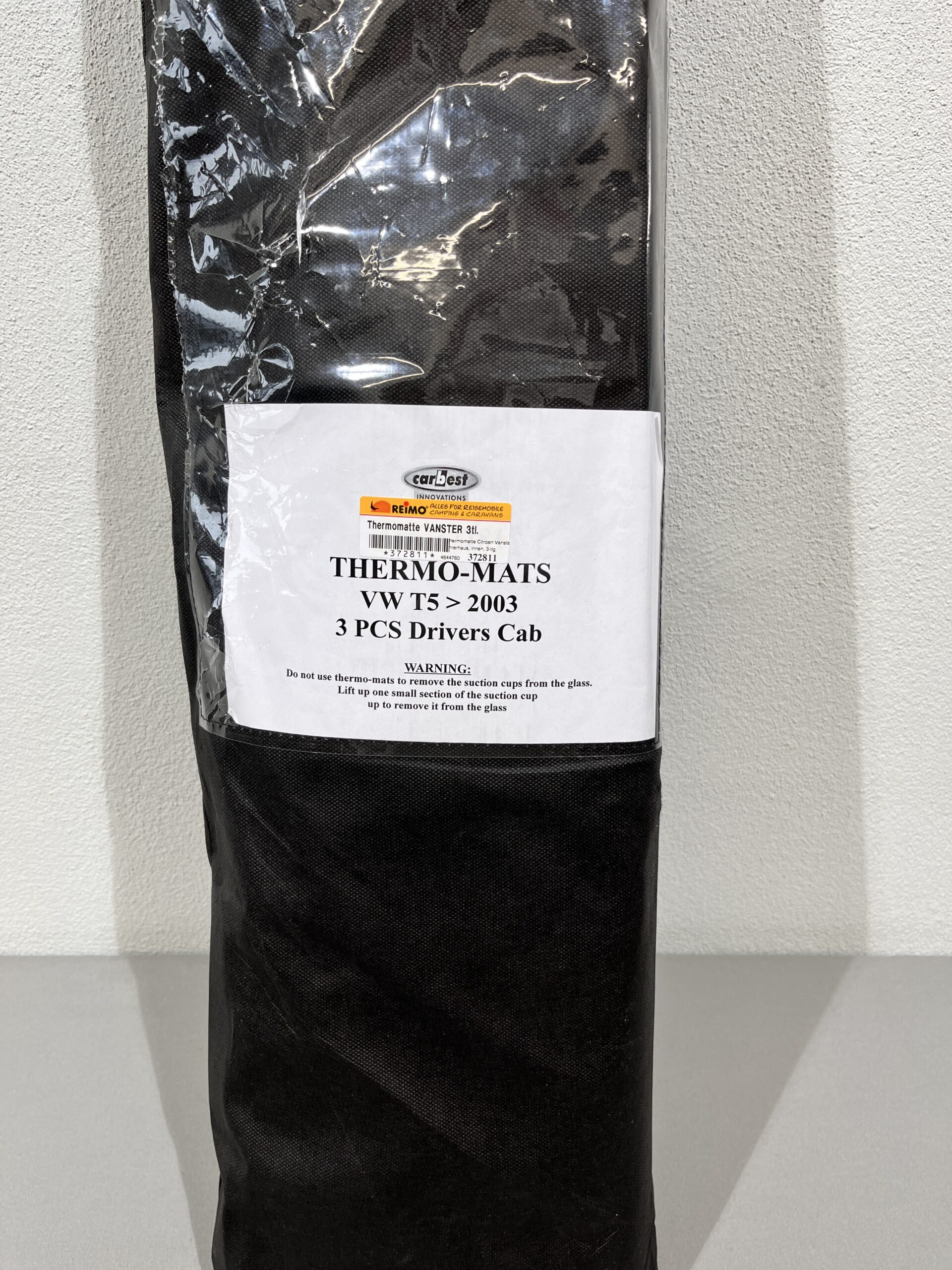 Carbest Vanster Thermomatte 3 tlg. VW T5 > 2003 mit Saugnäpfen