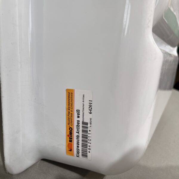 Reimo Klappwaschbecken ca. 75x50 cm weiß mit Spiegel und Stauraum