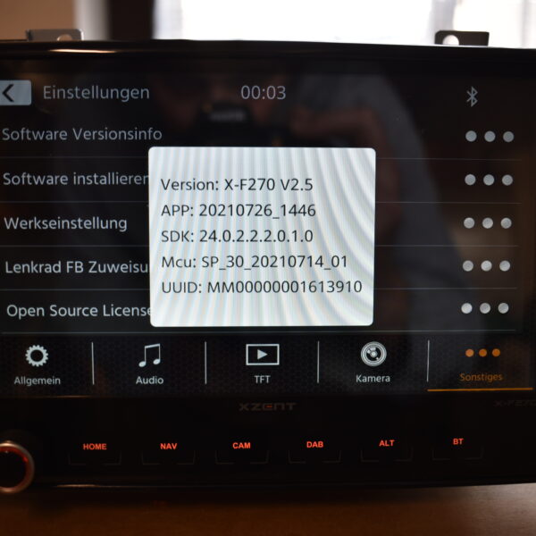 Zenec X-F270 Navigationsgerät