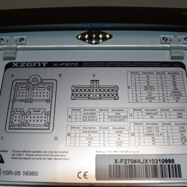 Zenec X-F270 Navigationsgerät