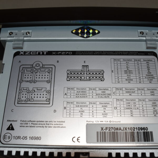Zenec X-F270 Navigationsgerät
