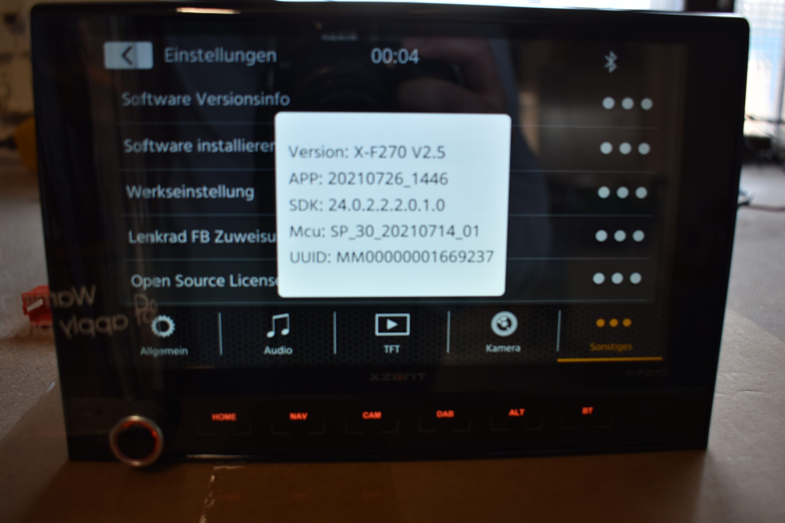 Zenec X-F270 Navigationsgerät