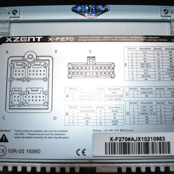 Zenec X-F270 Navigationsgerät