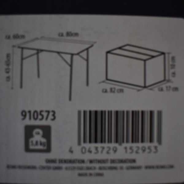 Campingtisch - Holiday Travel 80 x 60 cm