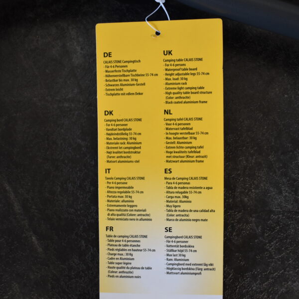 Camp 4 Calais Stone Campingtisch 115 x 70 cm