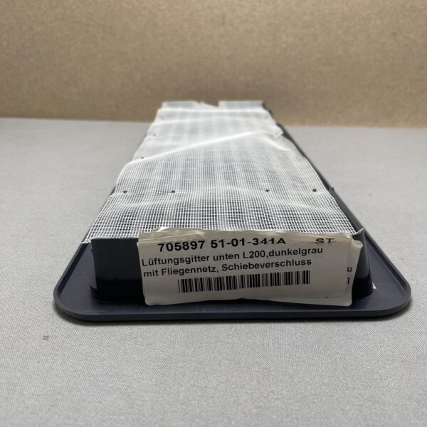 Dometic Lüftungsgitter unten L200 mit Fliegennetz, Schiebeverschluss dunkelgrau