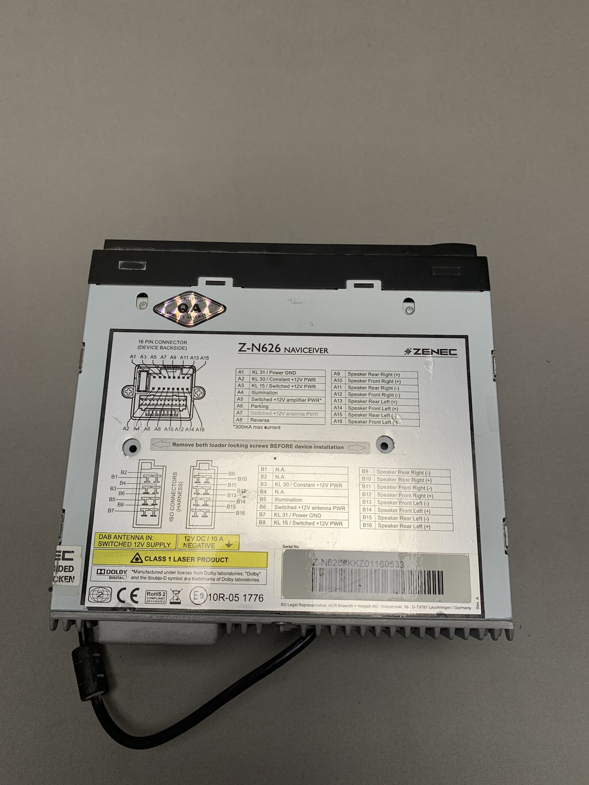Zenec Navigationsgerät Z-N626MH Naviceiver + Radio + CD